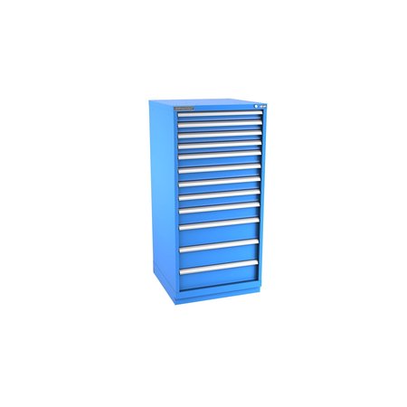 CHAMPION TOOL STORAGE Modular Drawer Cabinet, 12 Drawer, Blue, Steel, 28 in W x 28-1/2 in D x 59-1/2 in H S27001201ILCFTB-BB
